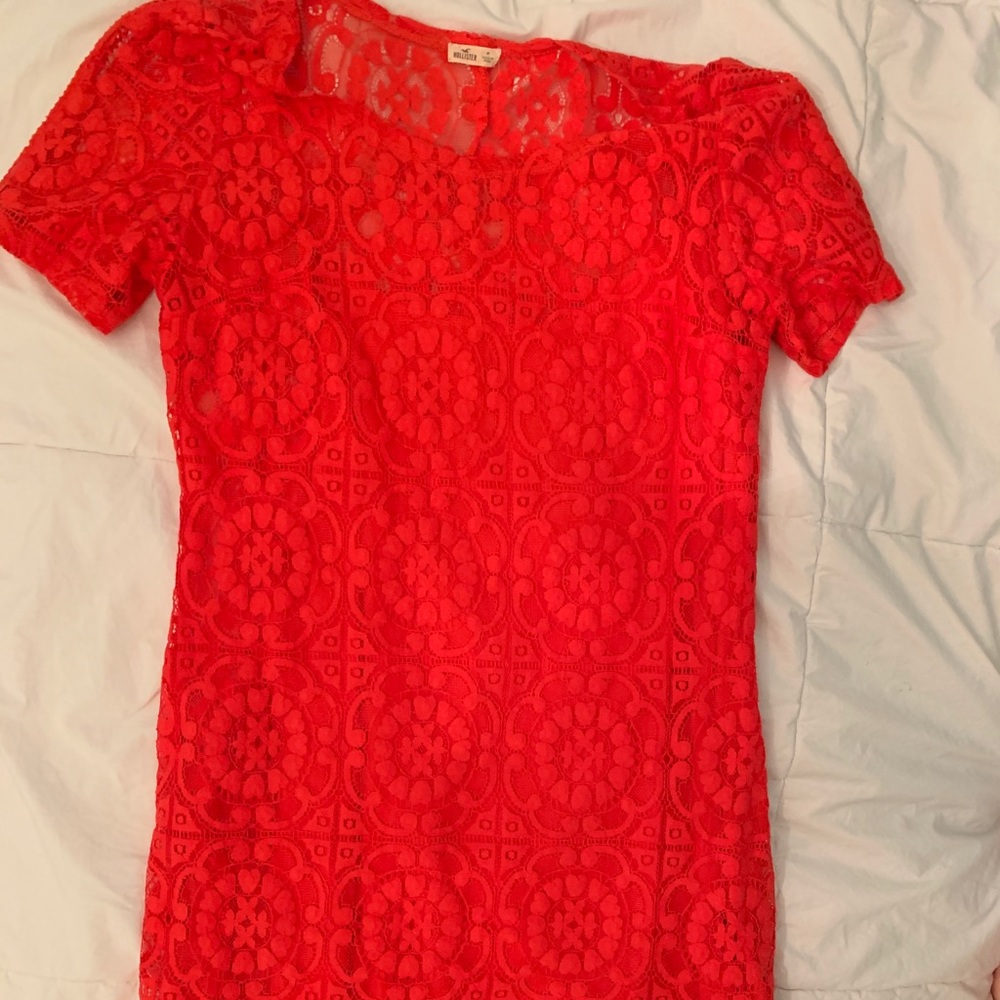 red Hollister dress